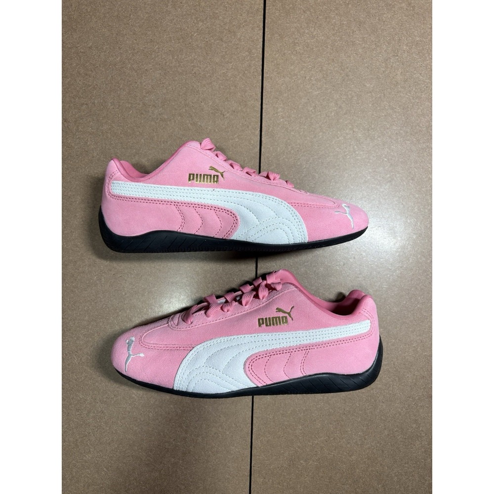 Puma Girls Speedcat Jr Lace Up Sneakers Pink Size 6Y Women 7.5  NEW 401698-05